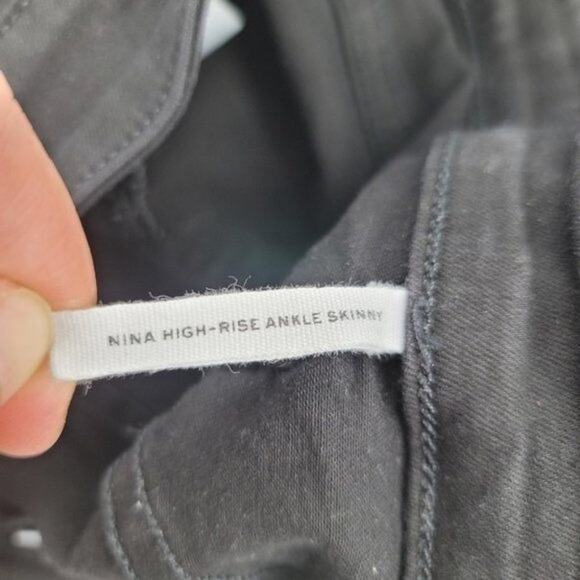 Rag & Bone Women's High Rise Slim Fit Skinny Stretch Black Wash Jeans Size 28 - Picture 4 of 5